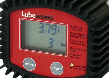 Высокая точность метр масла 30 цифров литра с низким индикатором батареи/жидкостным счетчиком- расходомером